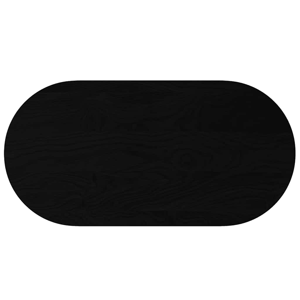 vidaXL Blat do stołu, brązowy, 120x60x2 cm, lite drewno dębowe, owalny