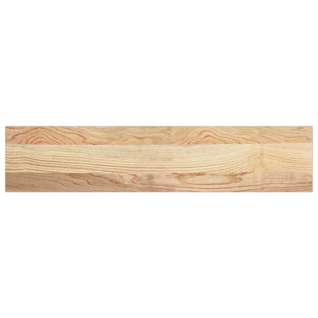 vidaXL Parapety 2 szt., surowe, 70x15x2 cm, lite drewno dębowe