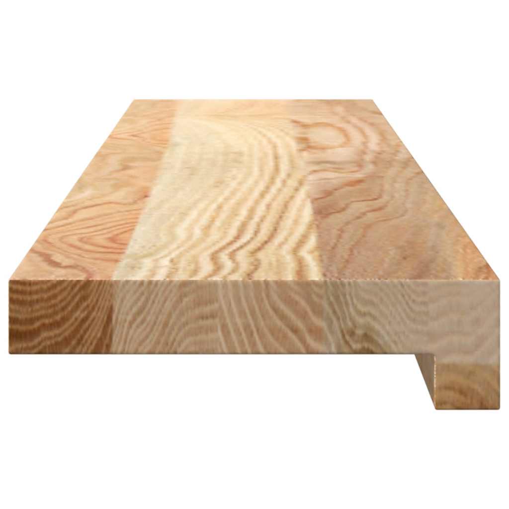 vidaXL Parapety 2 szt., surowe, 80x15x2 cm, lite drewno dębowe