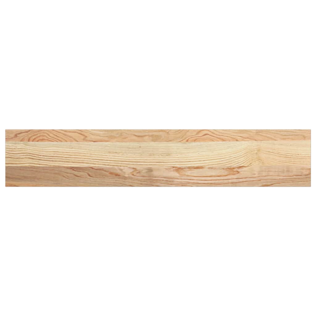 vidaXL Parapety 2 szt., surowe, 80x15x2 cm, lite drewno dębowe