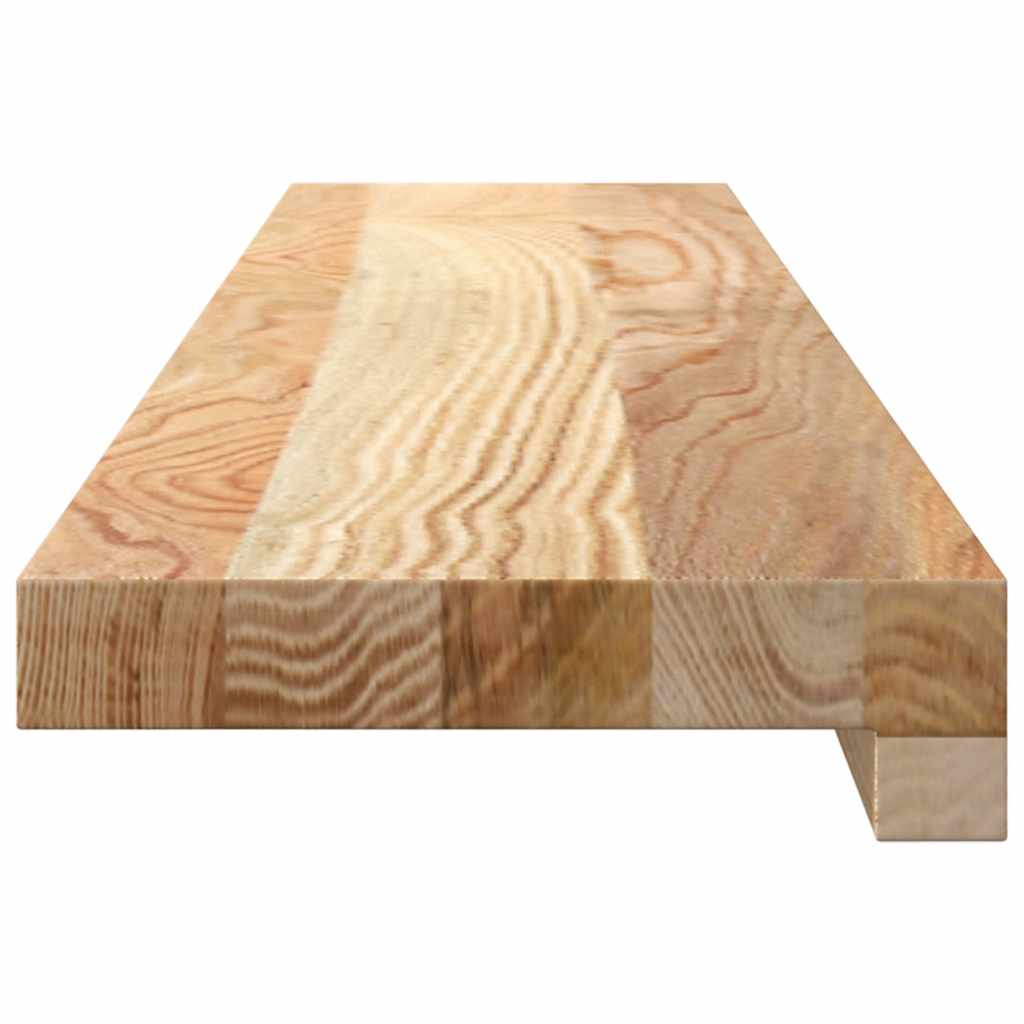 vidaXL Parapety 2 szt., surowe, 90x15x2 cm, lite drewno dębowe