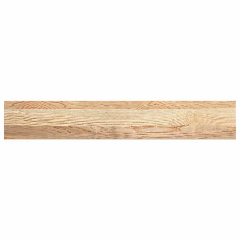 vidaXL Parapety 2 szt., surowe, 90x15x2 cm, lite drewno dębowe