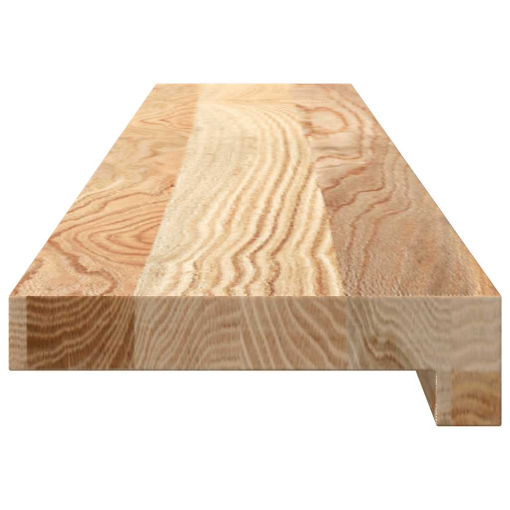 vidaXL Parapety 2 szt., surowe, 100x15x2 cm, lite drewno dębowe