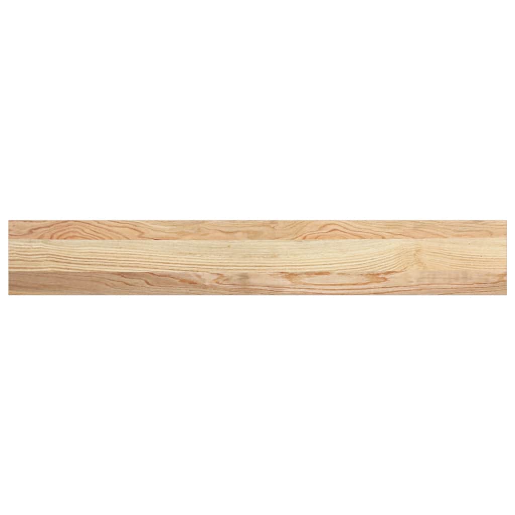 vidaXL Parapety 2 szt., surowe, 100x15x2 cm, lite drewno dębowe