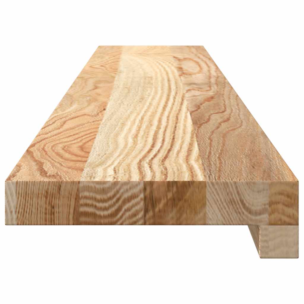 vidaXL Parapety 2 szt., surowe, 110x15x2 cm, lite drewno dębowe