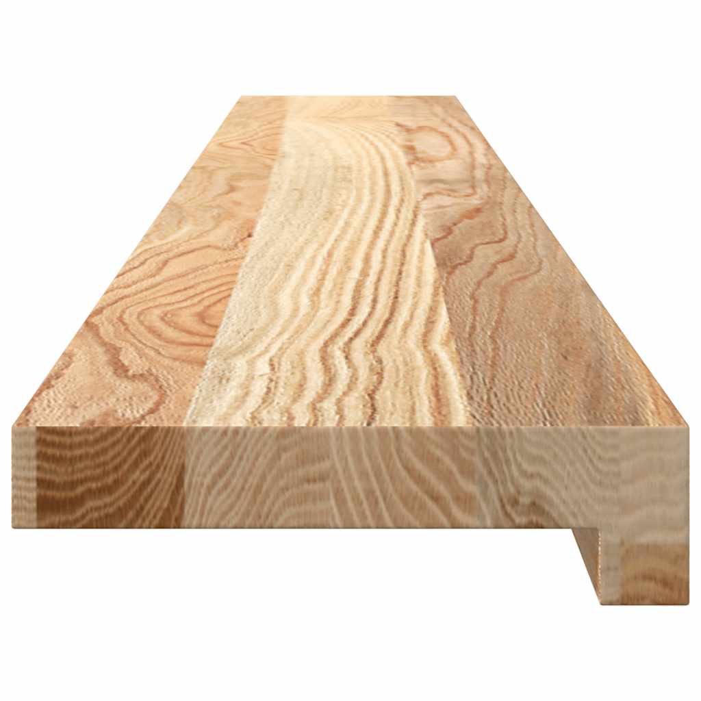 vidaXL Parapety 2 szt., surowe, 120x15x2 cm, lite drewno dębowe