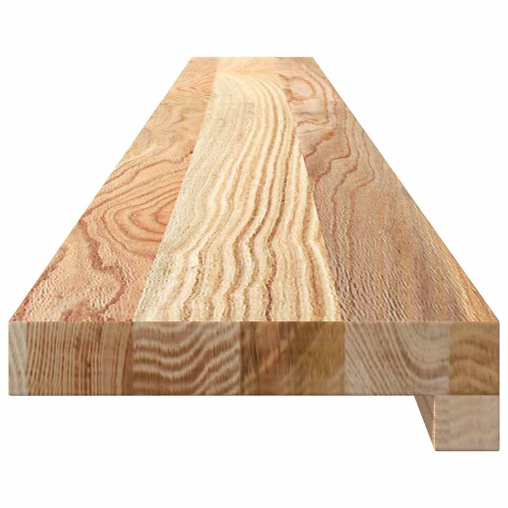 vidaXL Parapety 2 szt., surowe, 140x15x2 cm, lite drewno dębowe