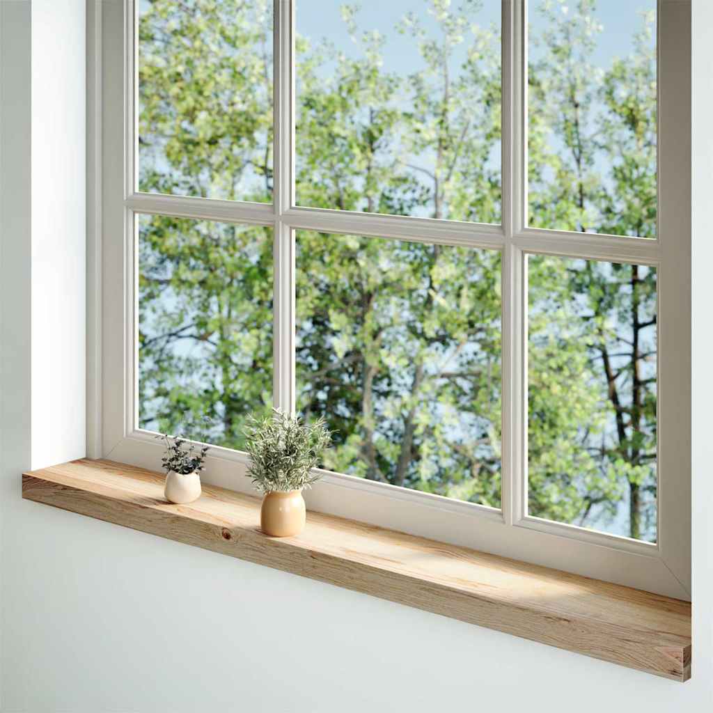 vidaXL Parapety 2 szt., surowe, 160x15x2 cm, lite drewno dębowe