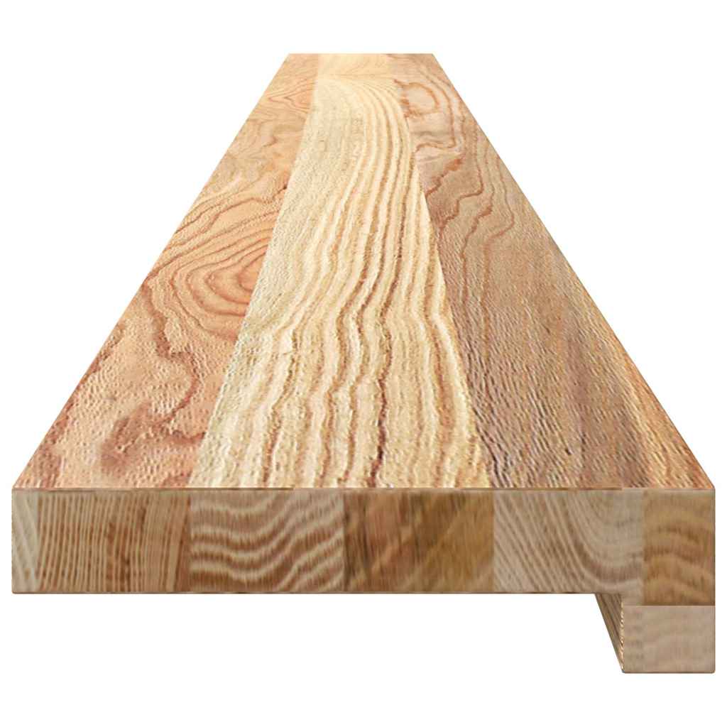 vidaXL Parapety 2 szt., surowe, 160x15x2 cm, lite drewno dębowe