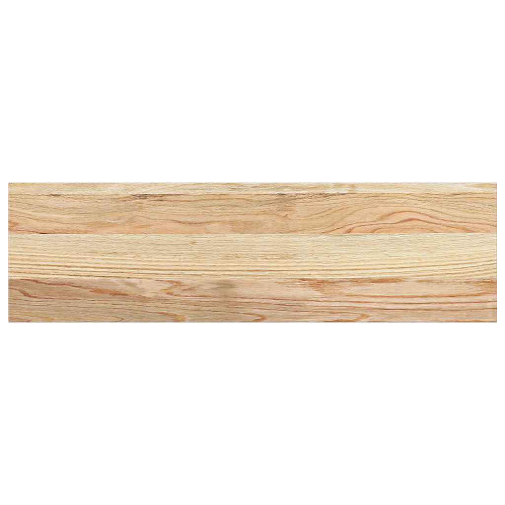 vidaXL Parapety 2 szt., surowe, 70x20x2 cm, lite drewno dębowe