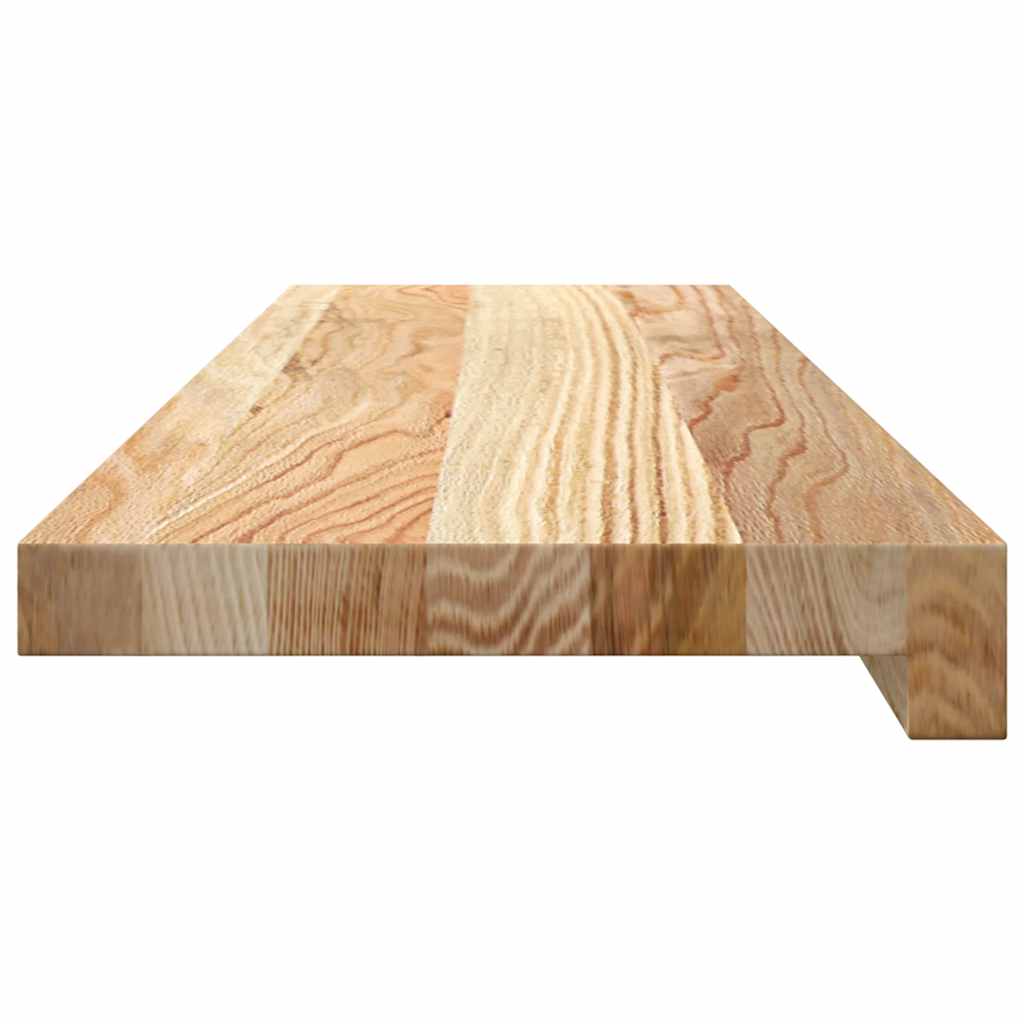 vidaXL Parapety 2 szt., surowe, 80x20x2 cm, lite drewno dębowe