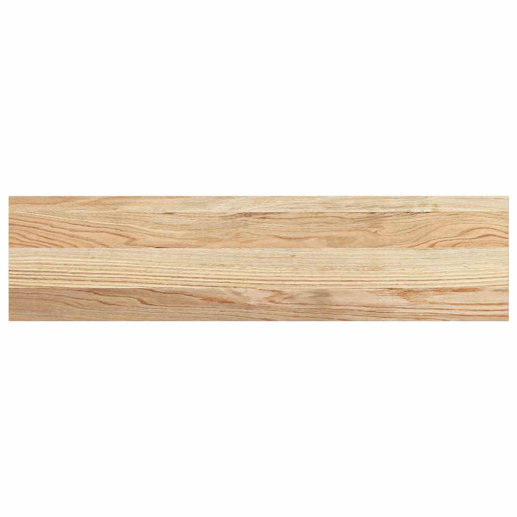 vidaXL Parapety 2 szt., surowe, 80x20x2 cm, lite drewno dębowe