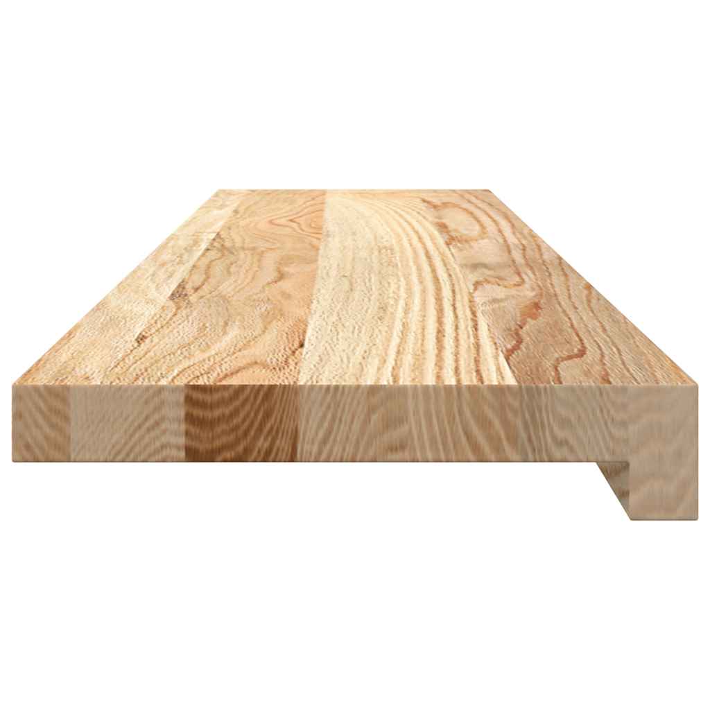 vidaXL Parapety 2 szt., surowe, 90x20x2 cm, lite drewno dębowe
