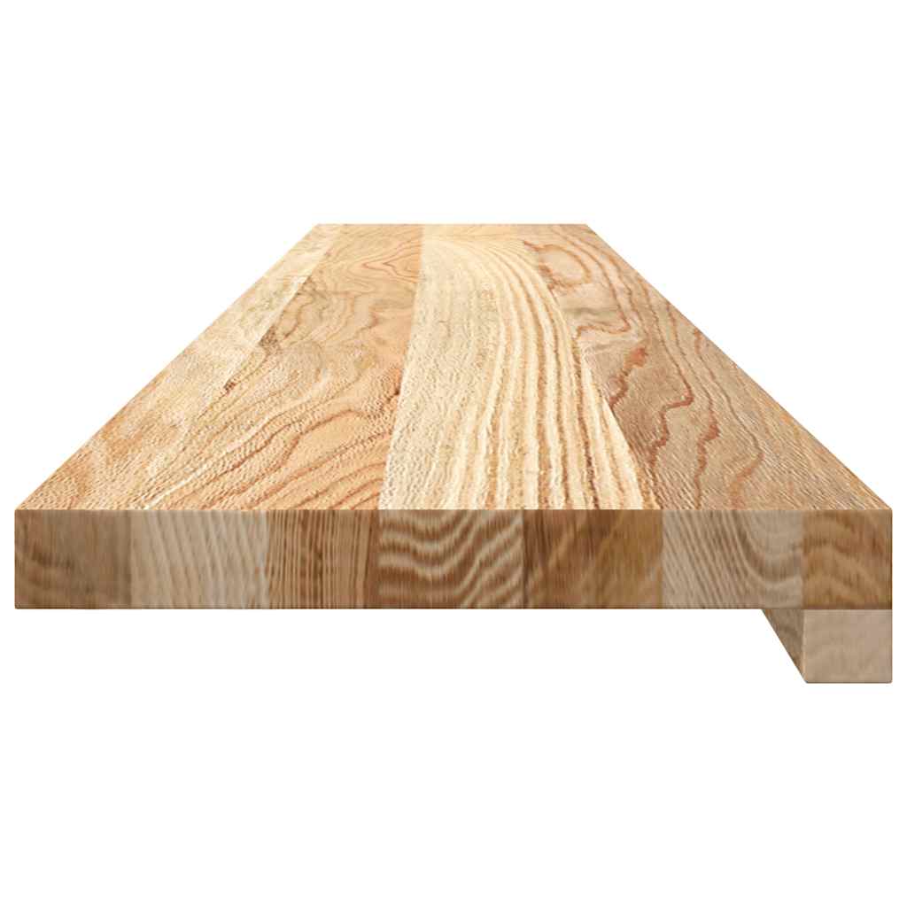 vidaXL Parapety 2 szt., surowe, 110x20x2 cm, lite drewno dębowe