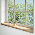 vidaXL Parapety 2 szt., surowe, 120x20x2 cm, lite drewno dębowe