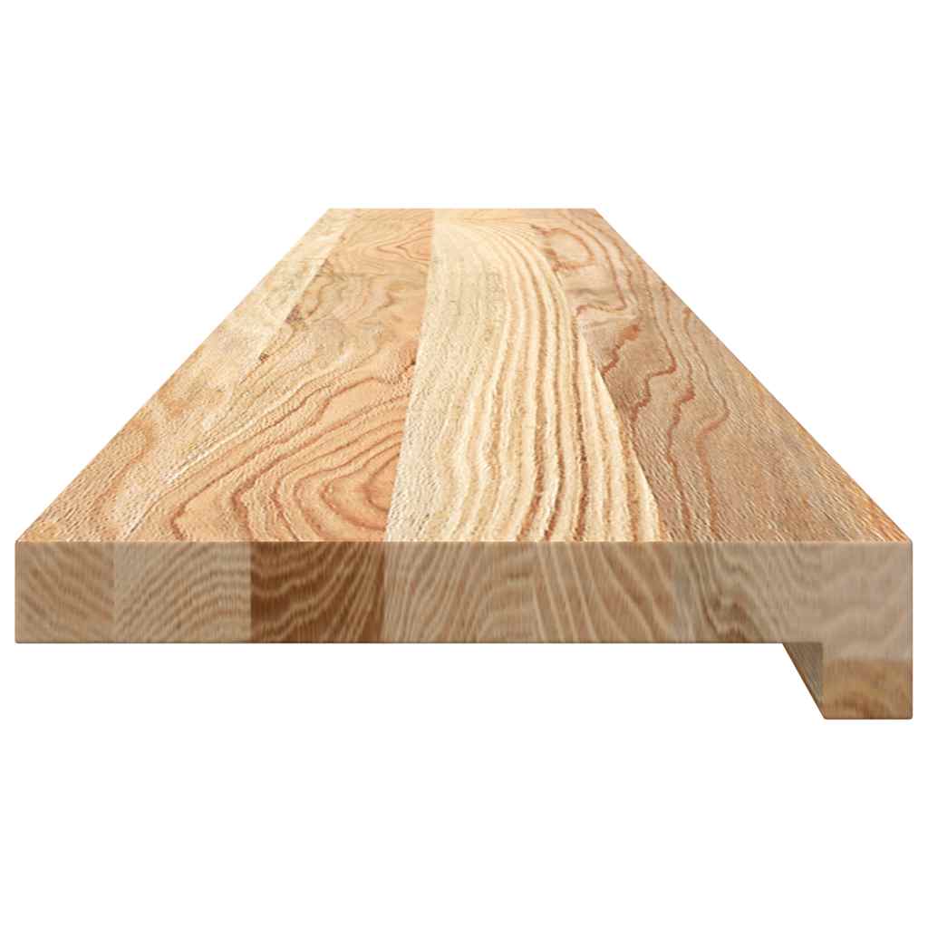 vidaXL Parapety 2 szt., surowe, 120x20x2 cm, lite drewno dębowe