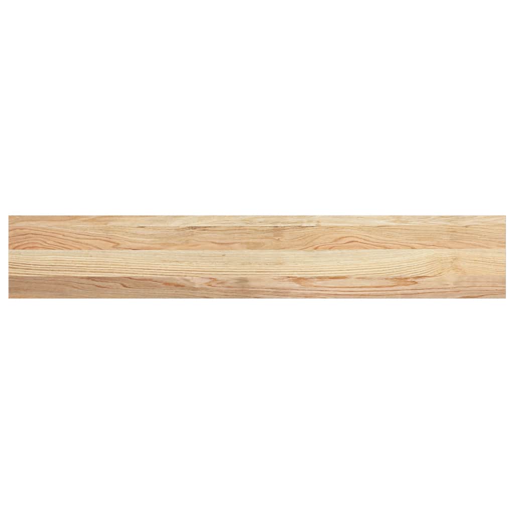 vidaXL Parapety 2 szt., surowe, 120x20x2 cm, lite drewno dębowe