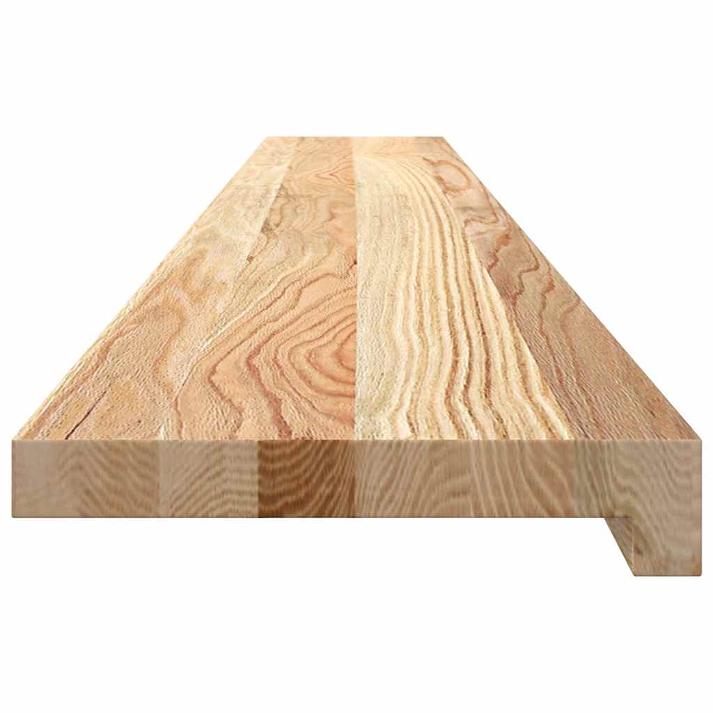 vidaXL Parapety 2 szt., surowe, 140x20x2 cm, lite drewno dębowe