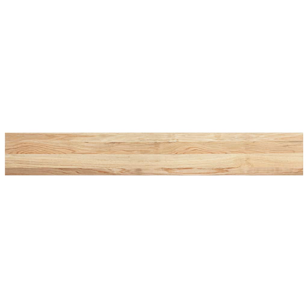 vidaXL Parapety 2 szt., surowe, 140x20x2 cm, lite drewno dębowe