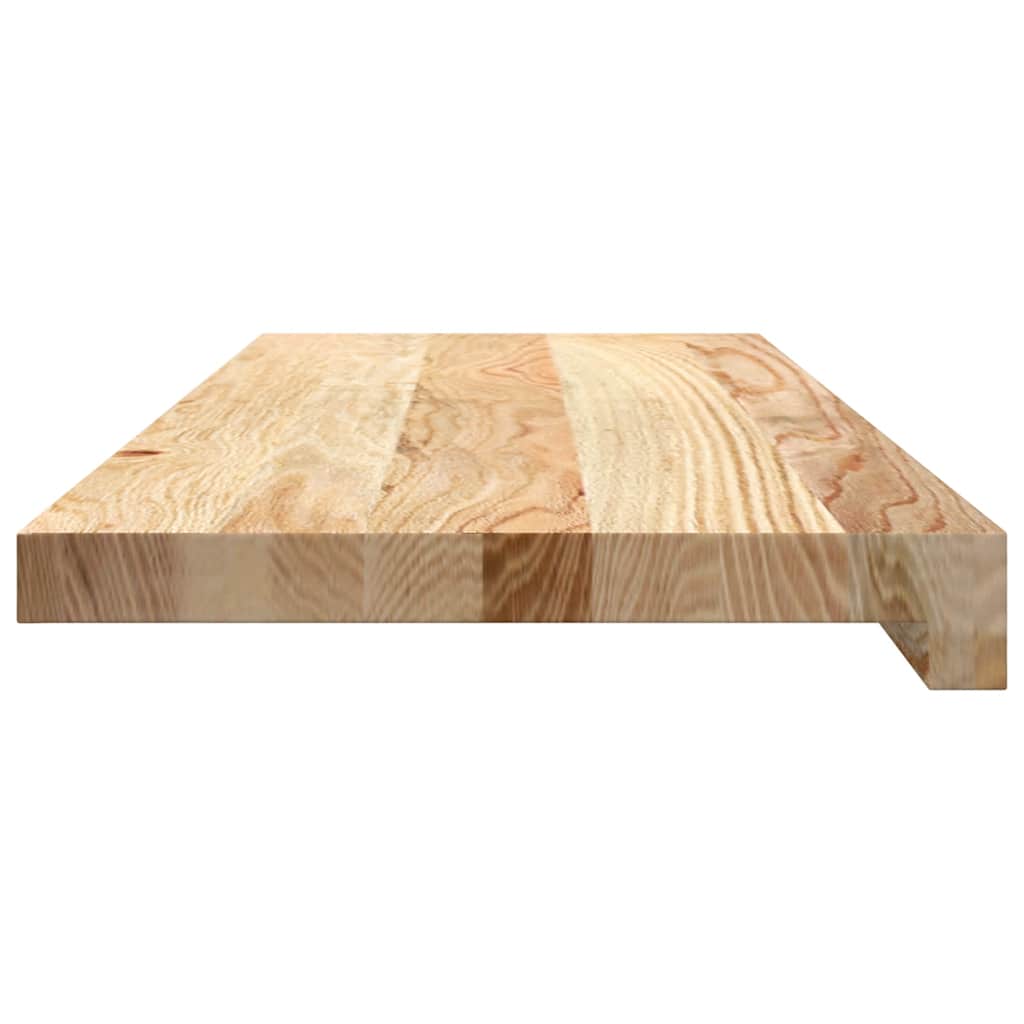 vidaXL Parapety 2 szt., surowe, 70x25x2 cm, lite drewno dębowe