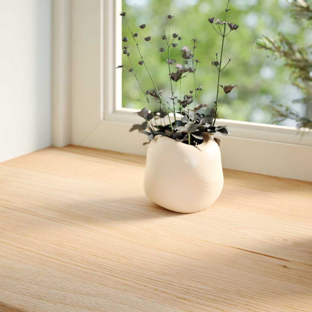 vidaXL Parapety 2 szt., surowe, 140x25x2 cm, lite drewno dębowe