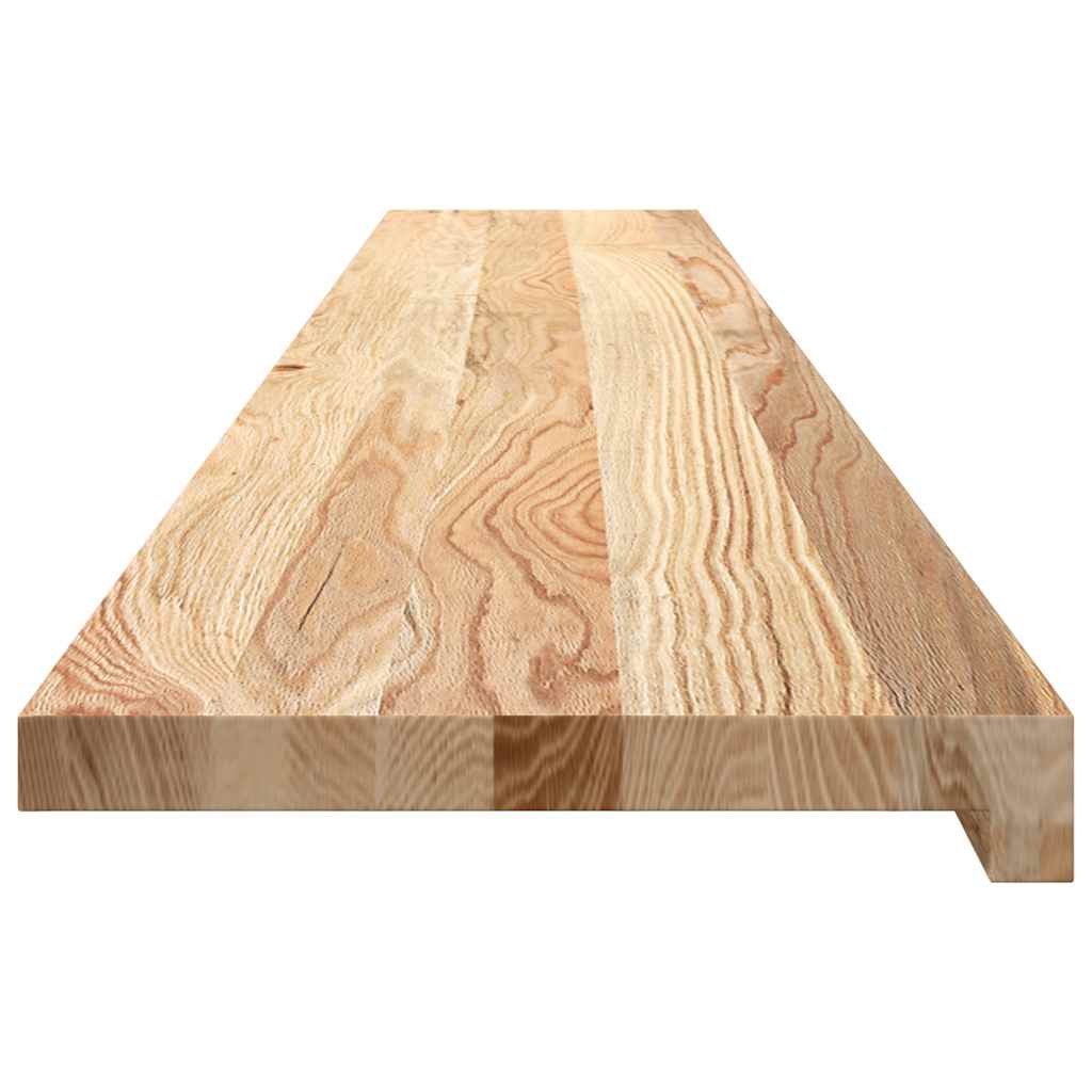 vidaXL Parapety 2 szt., surowe, 160x25x2 cm, lite drewno dębowe