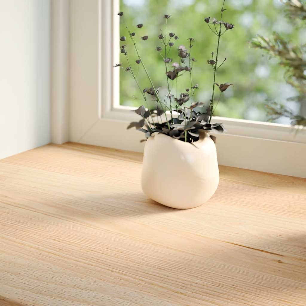 vidaXL Parapety 2 szt., surowe, 140x30x2 cm, lite drewno dębowe