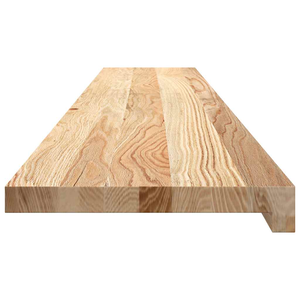 vidaXL Parapety 2 szt., surowe, 140x30x2 cm, lite drewno dębowe