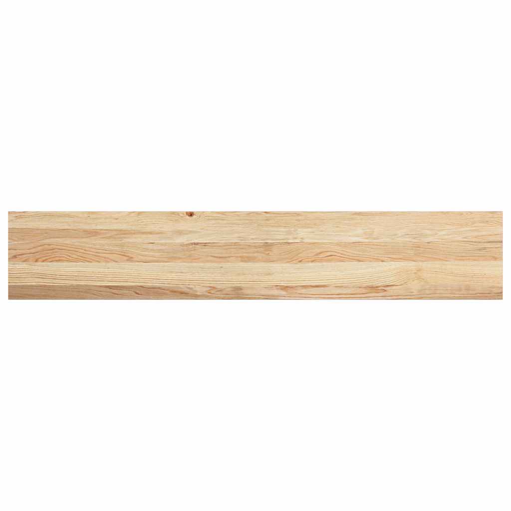 vidaXL Parapety 2 szt., surowe, 140x30x2 cm, lite drewno dębowe