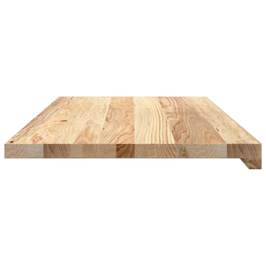 vidaXL Parapety 2 szt., surowe, 80x40x2 cm, lite drewno dębowe