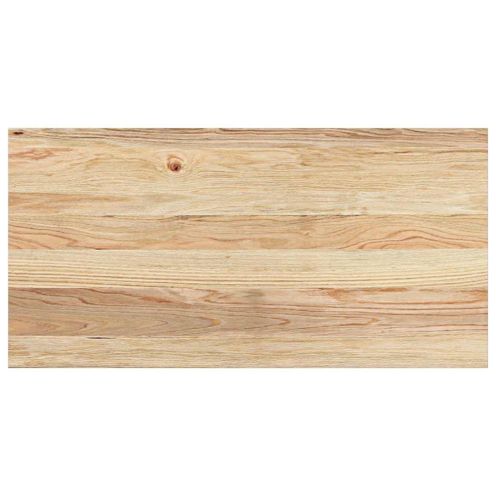 vidaXL Parapety 2 szt., surowe, 80x40x2 cm, lite drewno dębowe