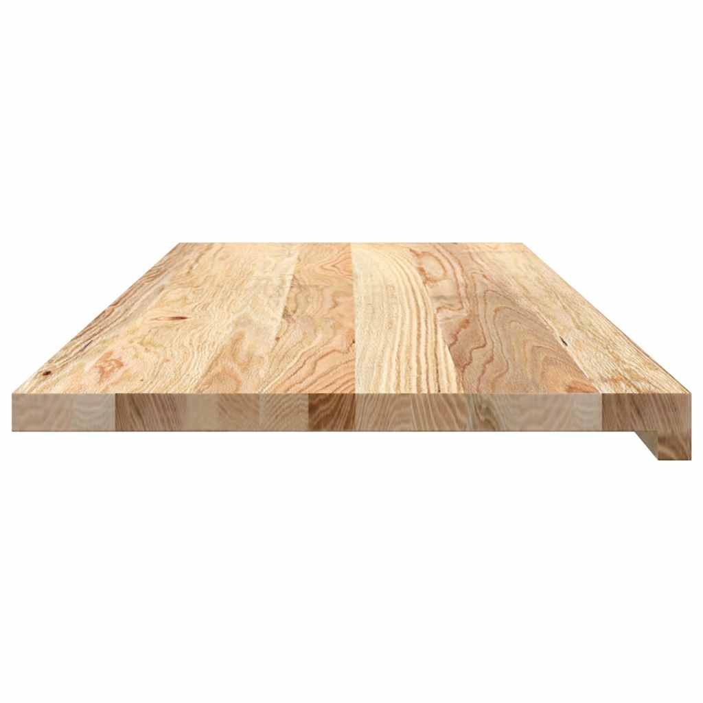 vidaXL Parapety 2 szt., surowe, 100x40x2 cm, lite drewno dębowe