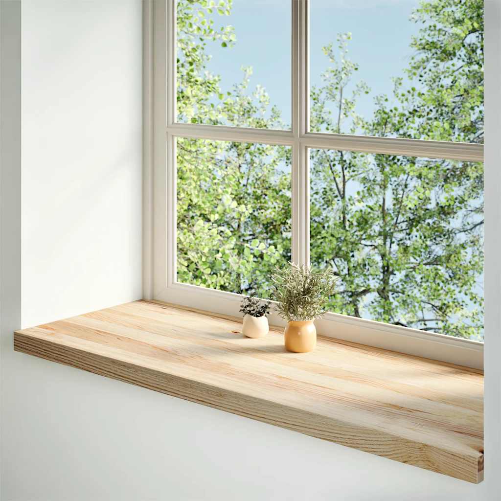 vidaXL Parapety 2 szt., surowe, 110x40x2 cm, lite drewno dębowe