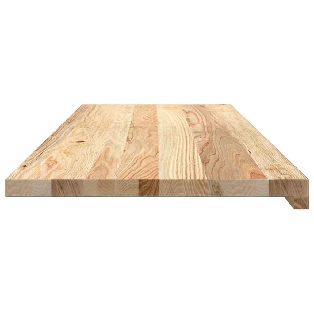 vidaXL Parapety 2 szt., surowe, 110x40x2 cm, lite drewno dębowe