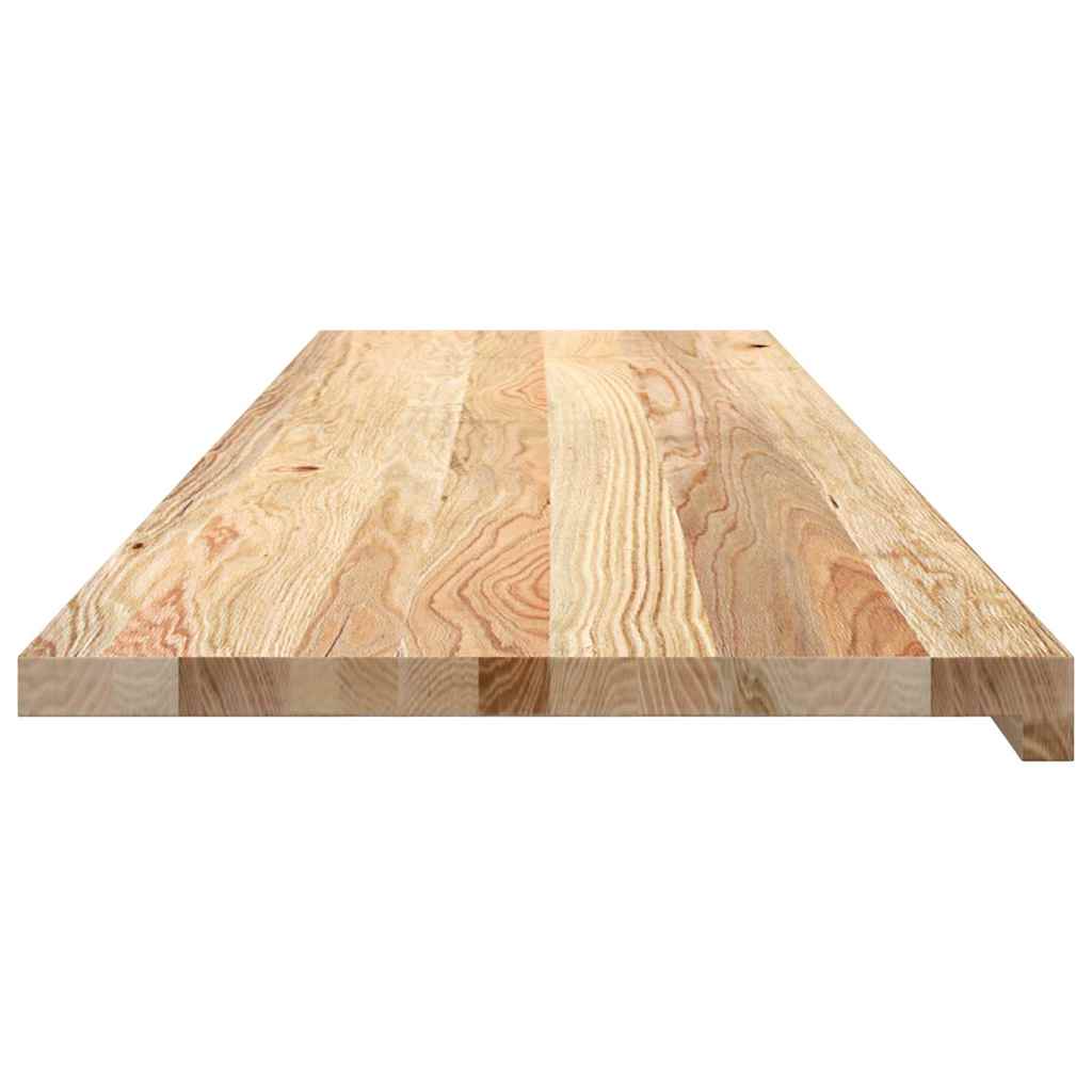 vidaXL Parapety 2 szt., surowe, 140x40x2 cm, lite drewno dębowe