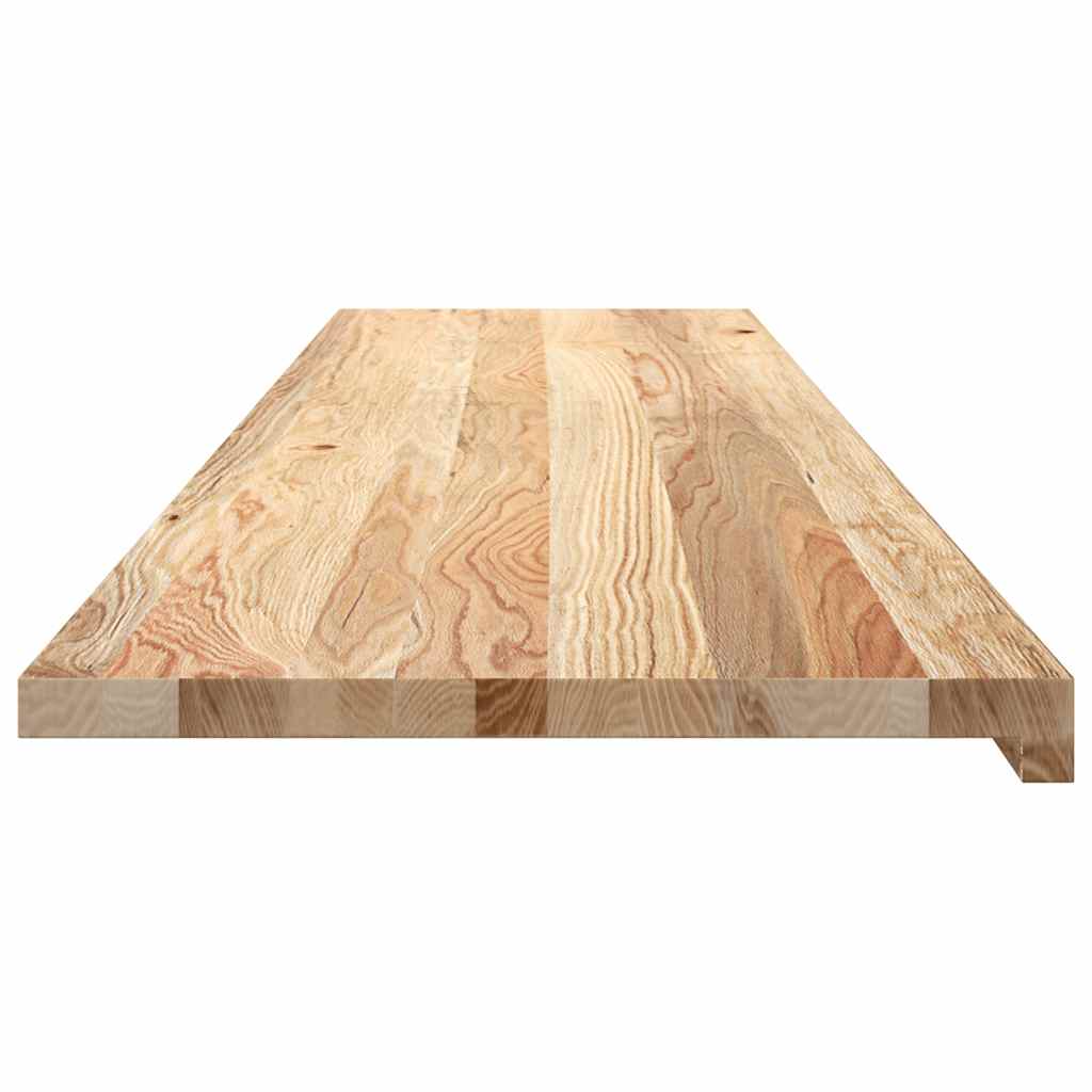 vidaXL Parapety 2 szt., surowe, 160x40x2 cm, lite drewno dębowe