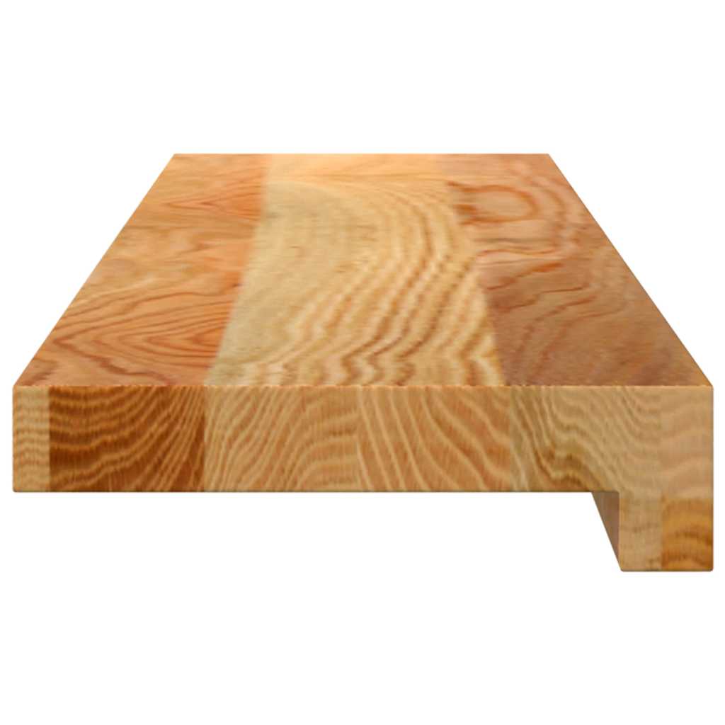 vidaXL Parapety 2 szt., jasnobrązowy, 70x15x2 cm, lite drewno dębowe