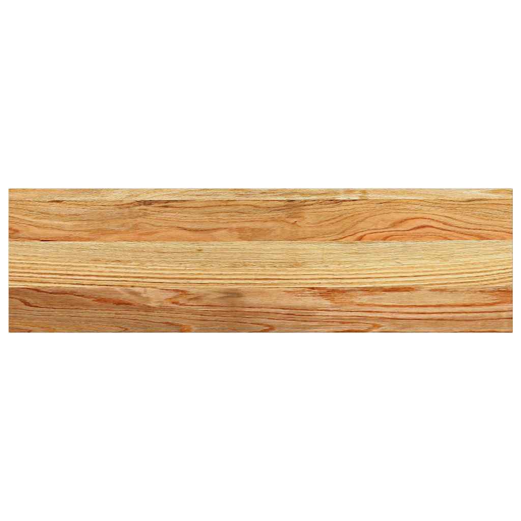 vidaXL Parapety 2 szt., jasnobrązowy, 70x20x2 cm, lite drewno dębowe