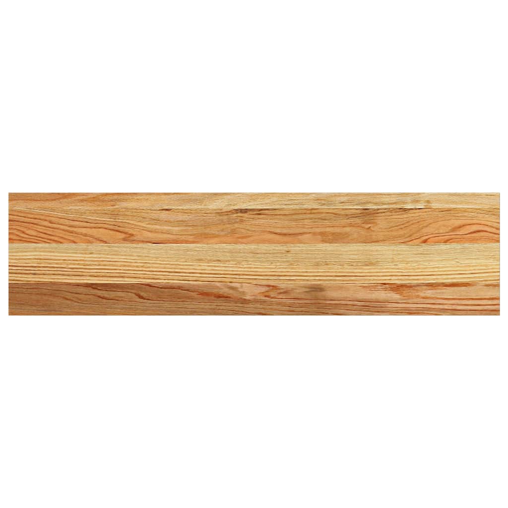 vidaXL Parapety 2 szt., jasnobrązowy, 80x20x2 cm, lite drewno dębowe