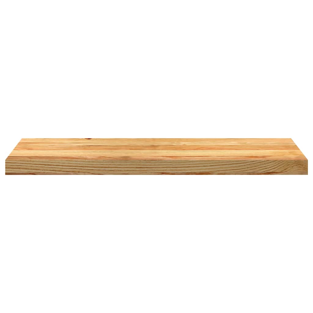 vidaXL Parapety 2 szt., jasnobrązowy, 80x25x2 cm, lite drewno dębowe