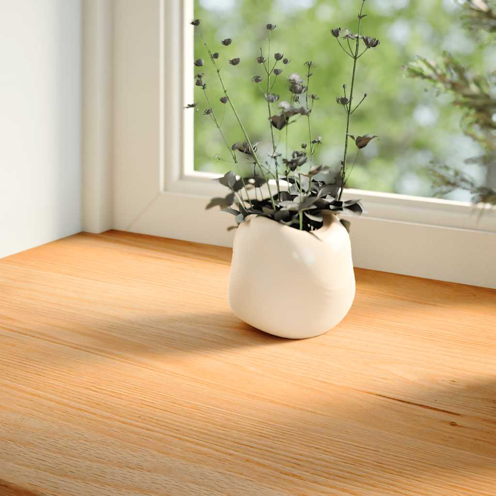 vidaXL Parapety 2 szt., jasnobrązowy, 100x30x2 cm, lite drewno dębowe