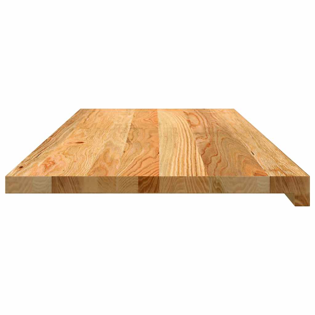 vidaXL Parapety 2 szt., jasnobrązowy, 100x40x2 cm, lite drewno dębowe