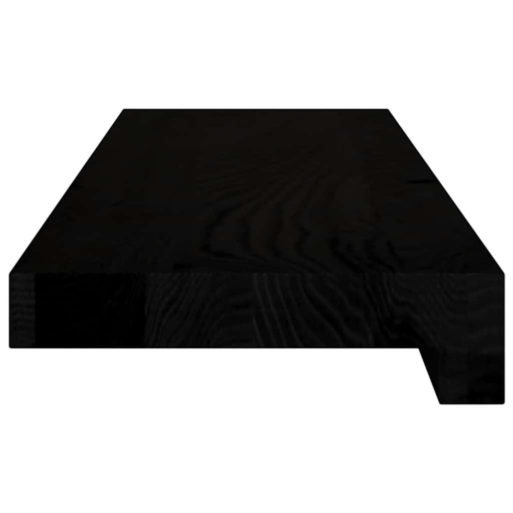 vidaXL Parapety 2 szt., brązowoczarny, 70x15x2 cm, lite drewno dębowe