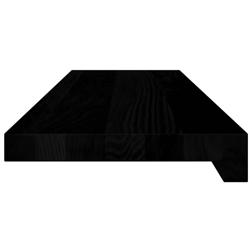 vidaXL Parapety 2 szt., brązowoczarny, 80x20x2 cm, lite drewno dębowe