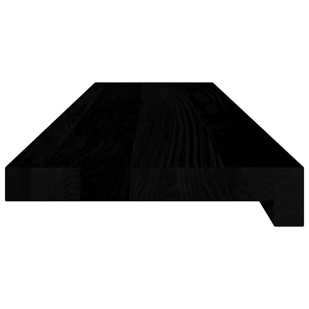 vidaXL Parapety 2 szt., brązowoczarny, 90x20x2 cm, lite drewno dębowe