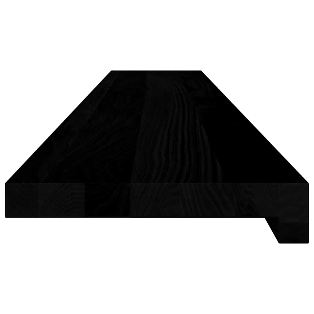 vidaXL Parapety 2 szt., brązowoczarny, 120x20x2 cm, lite drewno dębowe