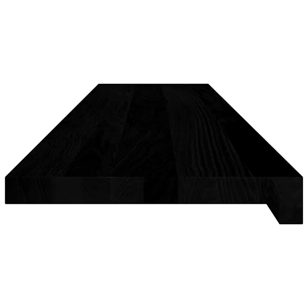 vidaXL Parapety 2 szt., brązowoczarny, 110x25x2 cm, lite drewno dębowe