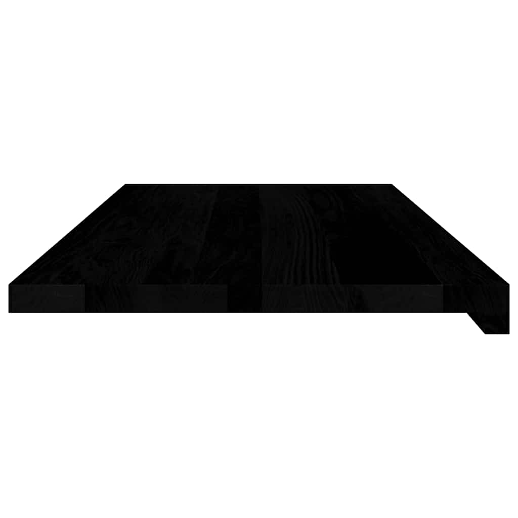 vidaXL Parapety 2 szt., brązowoczarny, 90x40x2 cm, lite drewno dębowe