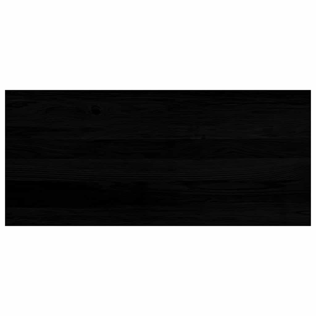 vidaXL Parapety 2 szt., brązowoczarny, 90x40x2 cm, lite drewno dębowe