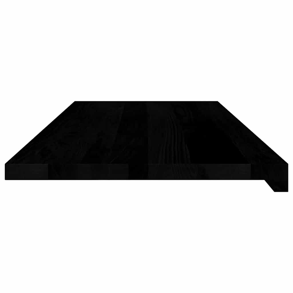 vidaXL Parapety 2 szt., brązowoczarny, 100x40x2 cm, lite drewno dębowe